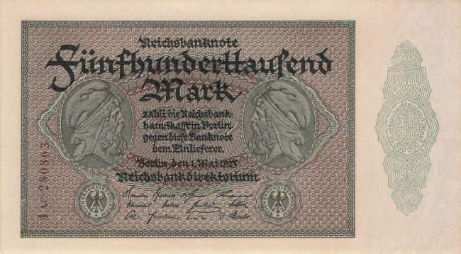 500000 Mark 1923 ro.87f AC